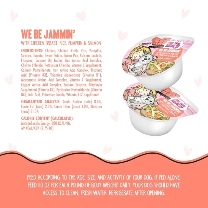 Weruva Dog Bff We Be Jammin Chikn/salmn Cup 2.75oz