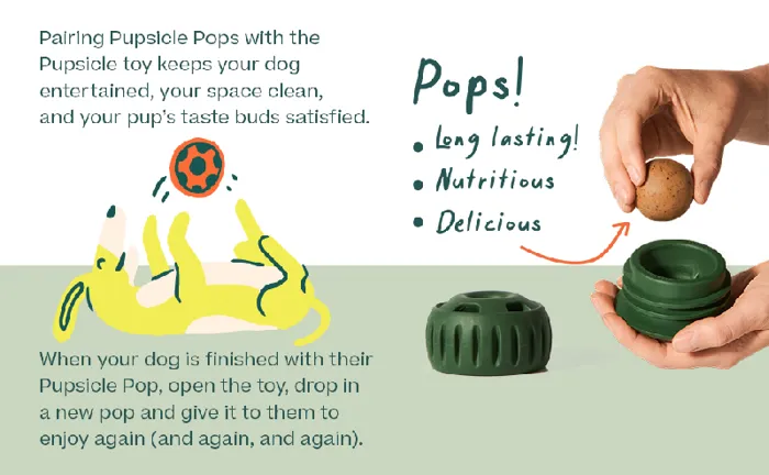 Woof Pops Large Treat Beef Peanut Butter 9oz