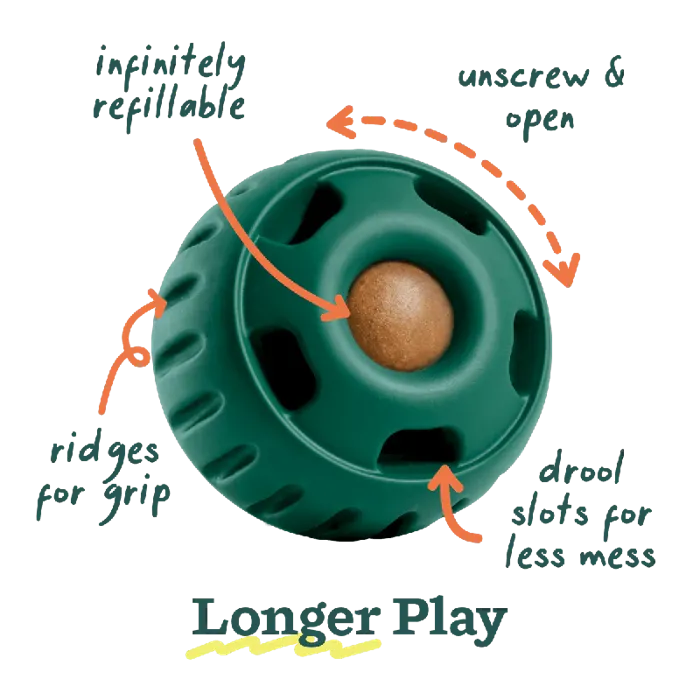 Woof Dog Toy Pupsicle Green LG