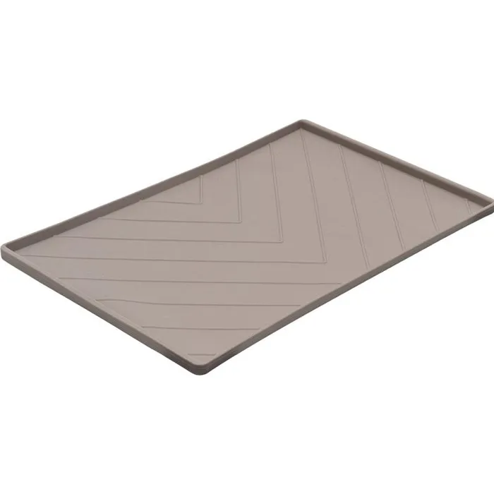Messy Mutts Silicone Dog Bowl Mat Grey Lrg 24"x16"
