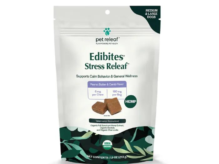 Pet Releaf Stress Releaf PB/Carob Chews LG 7.5-oz